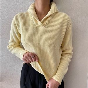 Vintage Pastel Yellow Pullover